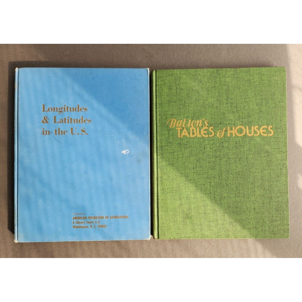 Longitudes and Latitudes in the United States Dernay Astrology / Daltons Tables